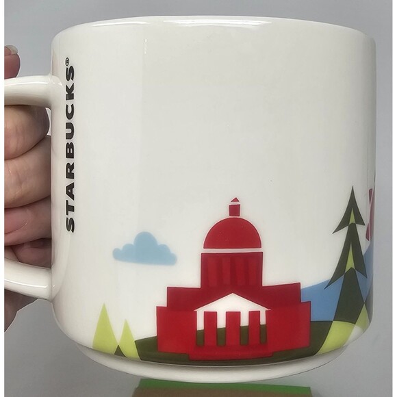 Starbucks You Are Here Collection Washington State 14oz Ceramic Coffee Mug 2015 - Picture 4 of 12
